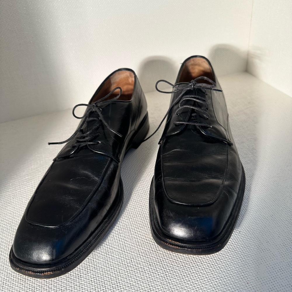 Classic Black Leather Men's Oxford
